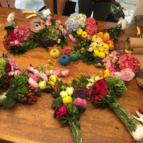 Intermediate bouquet/vase workshop + wholesaler visit