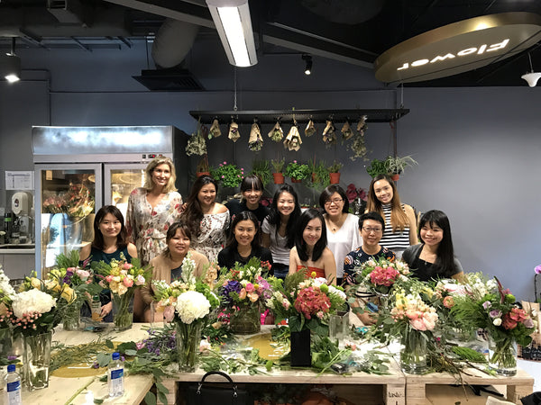 Bloom Box floral jamming workshop + wholesaler visit